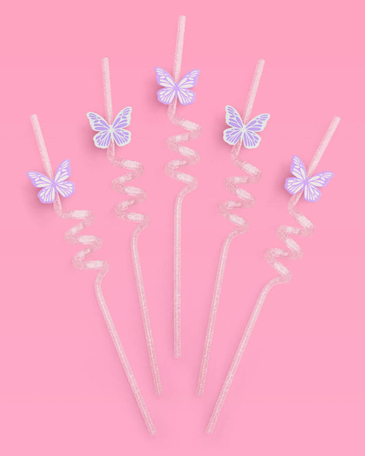 Butterfly Straws - 16 reusable straws