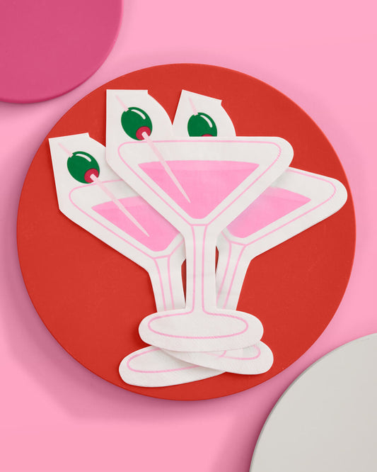 Pink Martini Napkins - 25 paper napkins