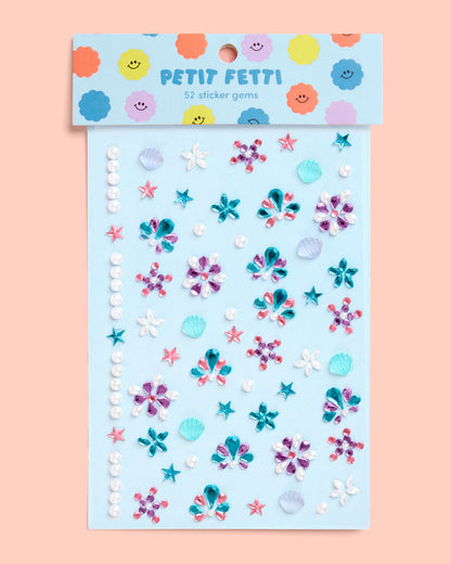 Mermaid Gem Set - 52 adhesive face gems