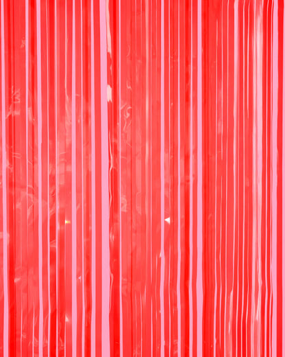 Cherry Red Curtain - set of 2 curtains