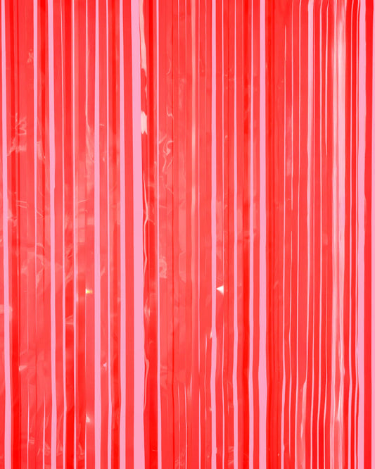 Cherry Red Curtain - set of 2 curtains
