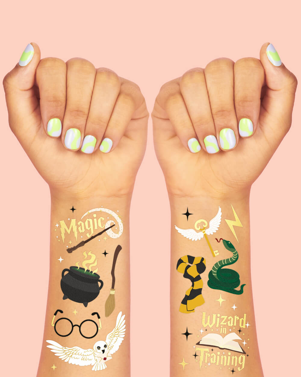 Wizard Tats - 56 temporary tattoos