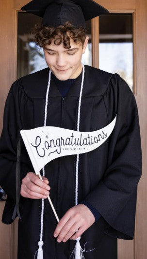 Congratulations Felt Pennant Banner