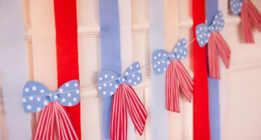 Stars and Stripes Bow Banner