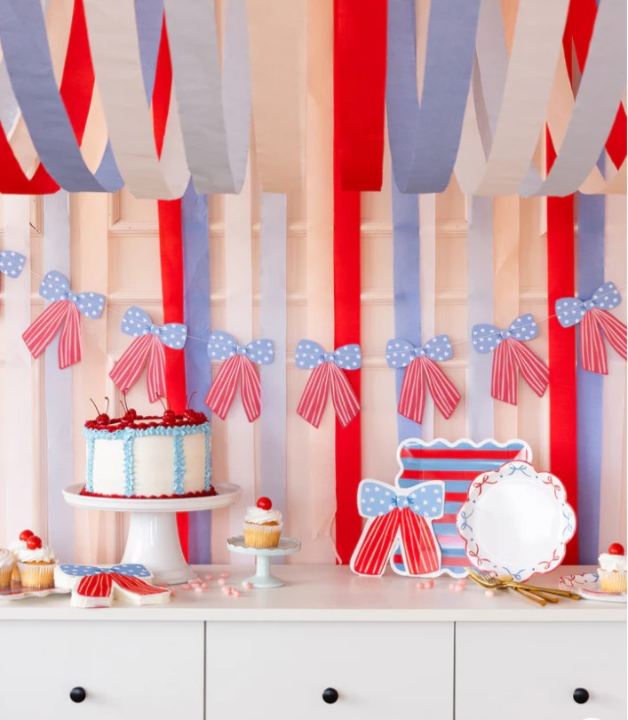 Stars and Stripes Bow Banner