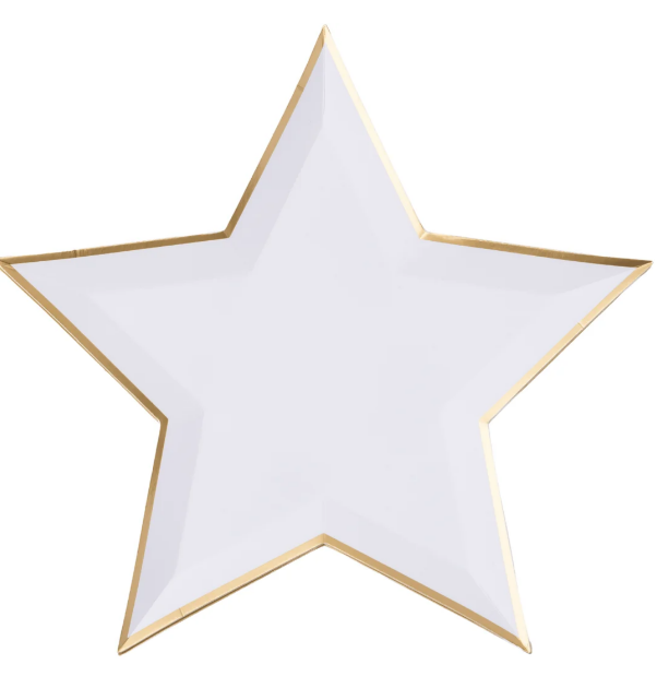 Blanc White Star Shaped Plates