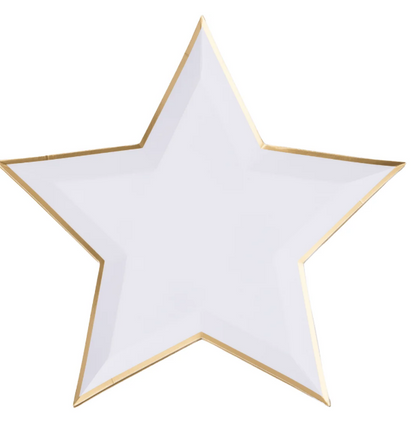 Blanc White Star Shaped Plates