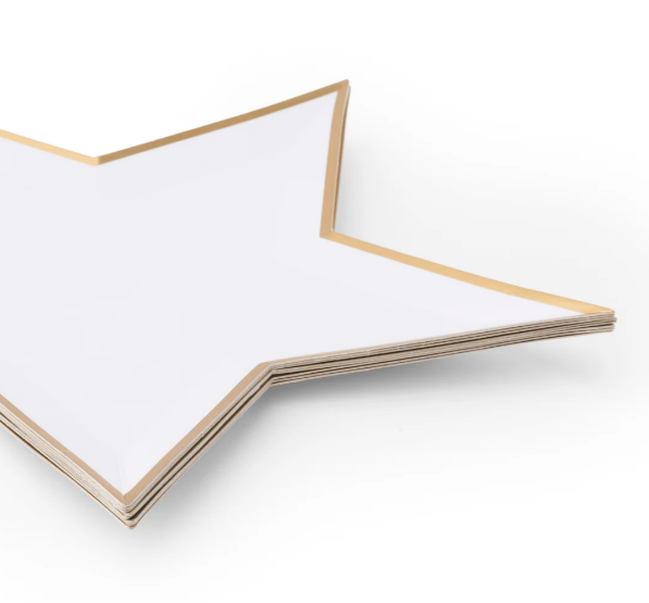 Blanc White Star Shaped Plates