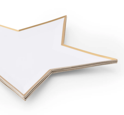 Blanc White Star Shaped Plates