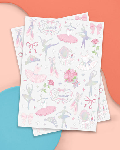 Little Dancer Tats - 50 foil temporary tattoos