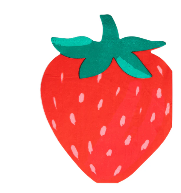 Strawberry Shaped Guest Napkin