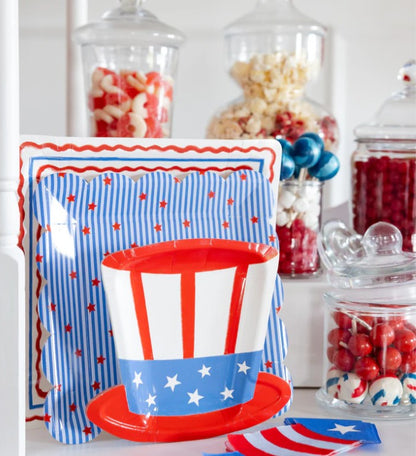 Stripes and Stars Paper Plate - 10"