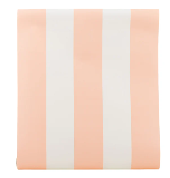 Pink Striped Table Runner