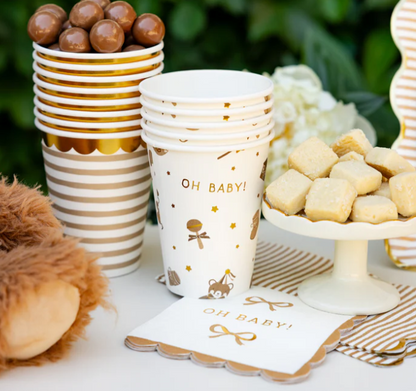 Tan Striped Cup