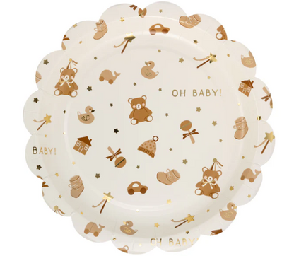 Teddy Bear Baby Pattern Plate