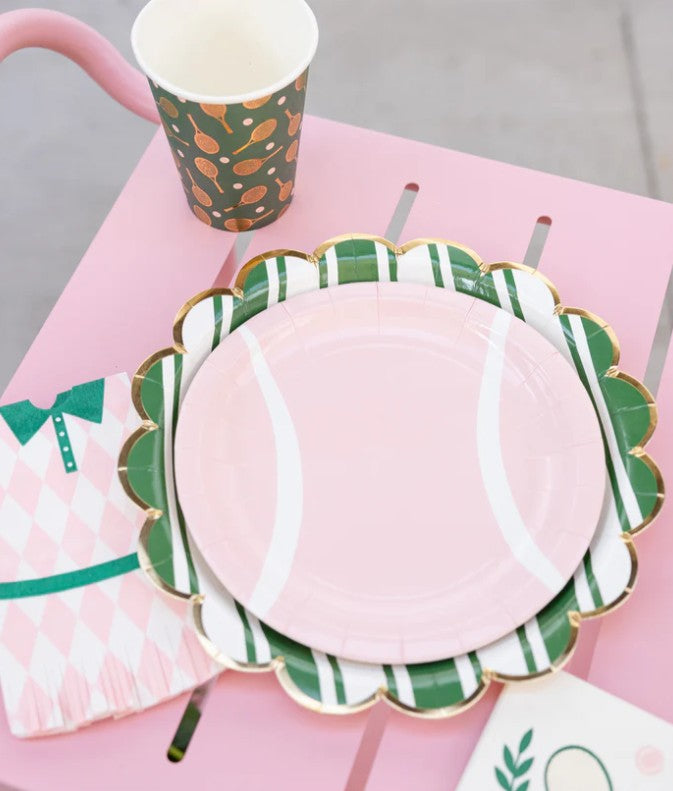 Tennis Striped Plate