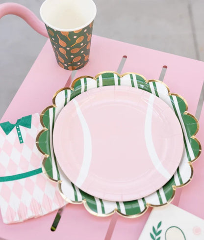 Tennis Striped Plate