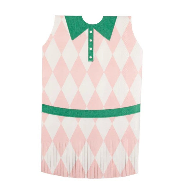 Tennis Dress Fringed Napkin Set