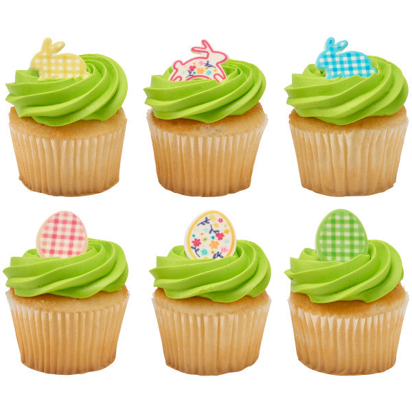 GINGHAM EASTER EDIBLE DECORATIONS