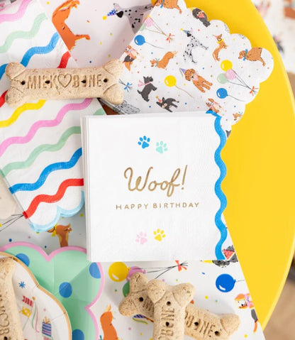 Dog Party Cocktail Napkin
