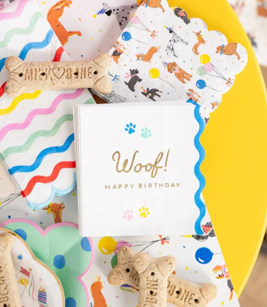 Dog Party Cocktail Napkin