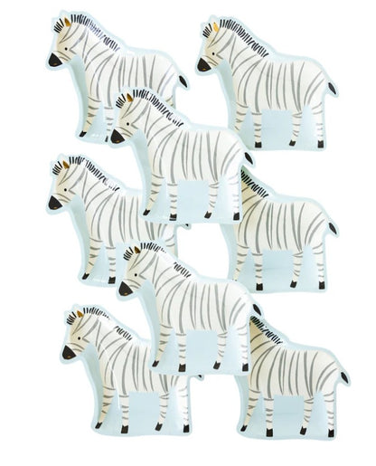 Safari Zebra Shaped Paper Plate