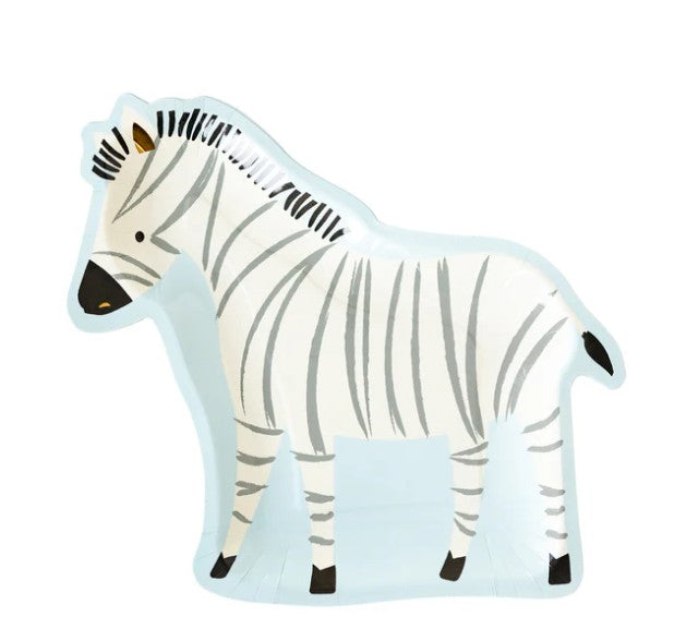 Safari Zebra Shaped Paper Plate